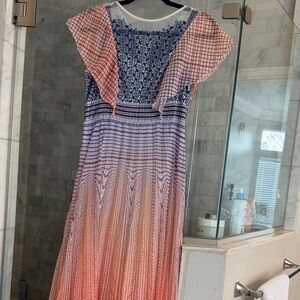 Multicolor Patterned Women's Dress